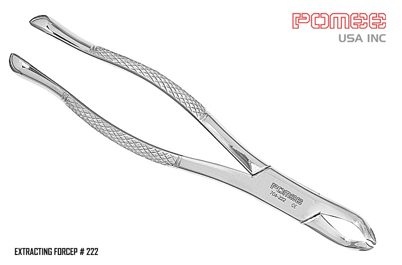 House Brand 706-222 Pomee Universal Lower 3rd Molars Extracting Forceps #222 House Brand 706-222 Pomee Universal Lower 3rd Molars Extracting Forceps #222